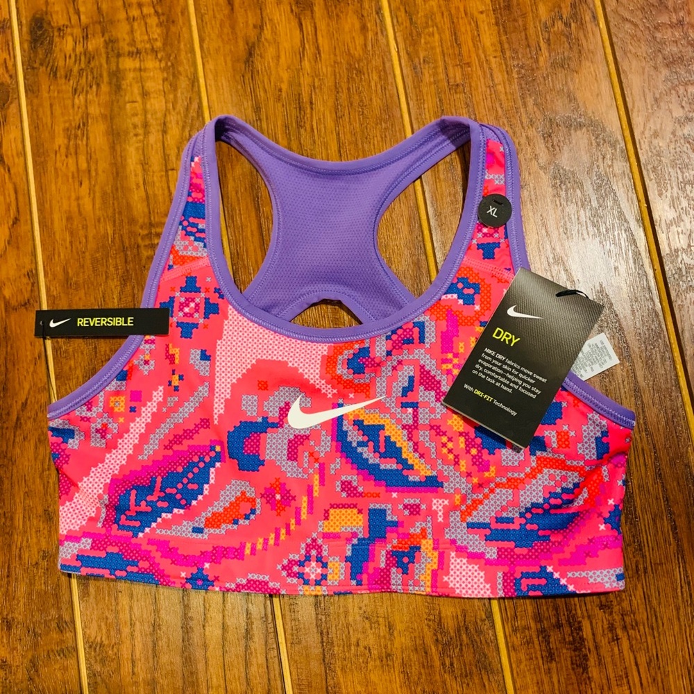 NIKE,Girls' Reversible Printed SportsBra